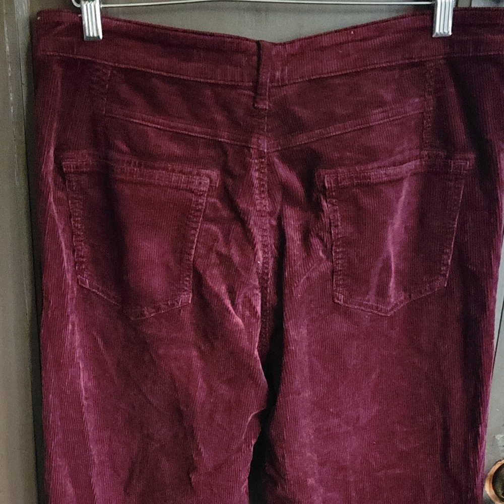 Anthro Pilcro Color Block Grape Corduroy Pants 32 - image 2